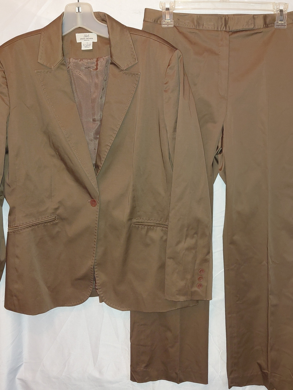 NEW VTG Brooks Brothers Brown Women's Blazer and Pants Set